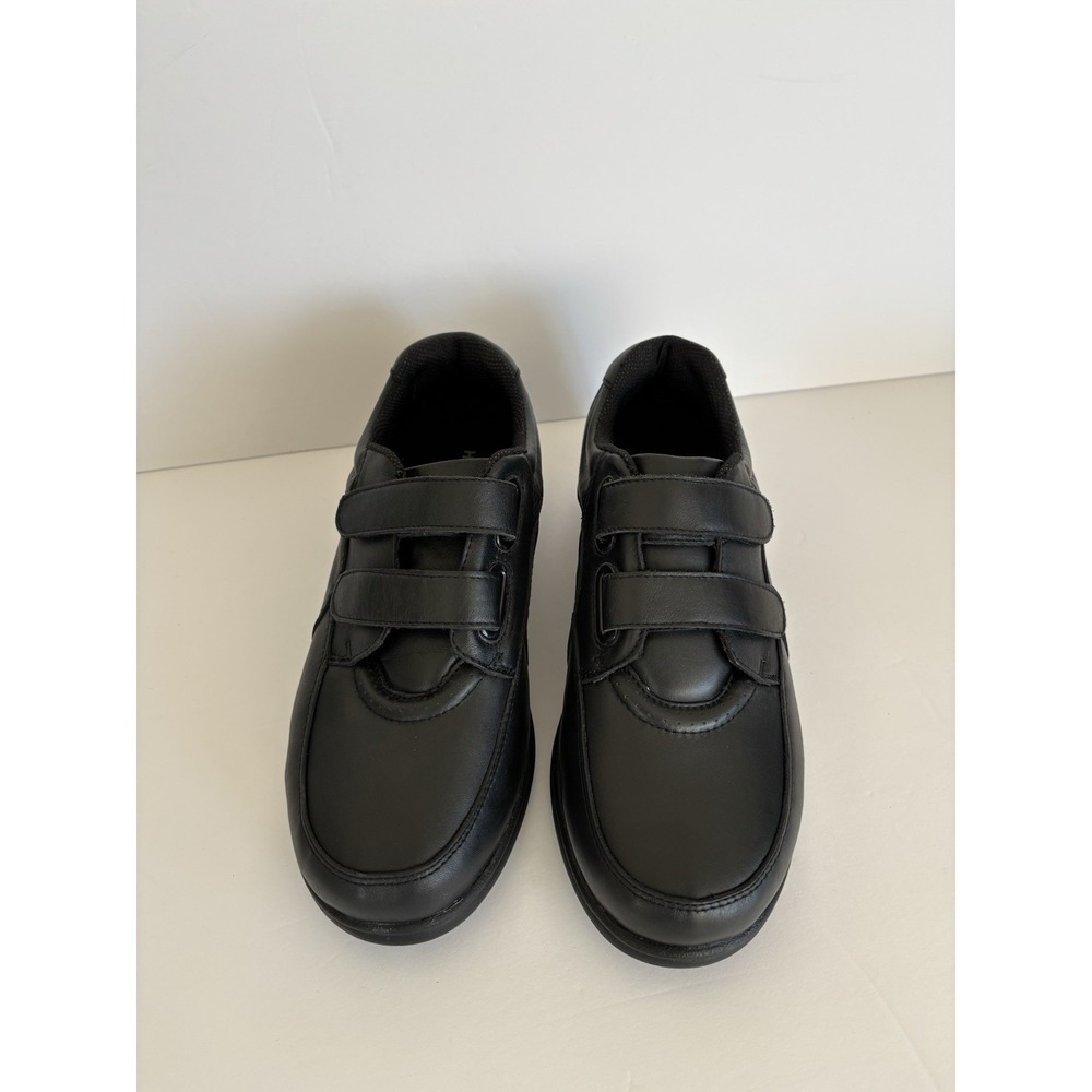 Hush Puppies Women's Power Walker II Sneakers H70294 Black Leather Size 6.5